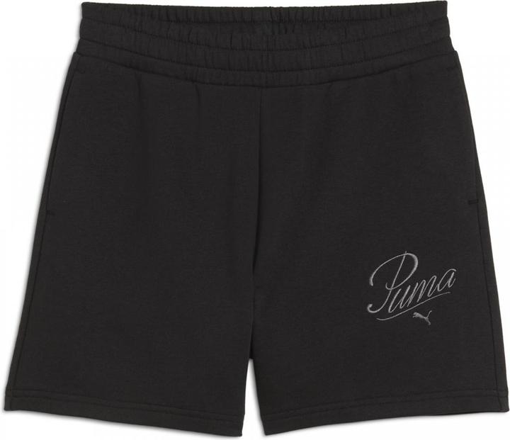 Actual product image Puma ESS SCRIPT High-Waist Shorts 5" (M)
