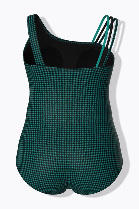 Produktbild Ulla Popken Badeanzug, Strukturkaro, Softcups, recycelt (52)