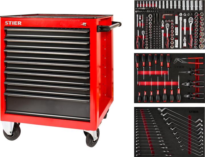 Stier Servante d'atelier garnie 223 pcs (223 x)