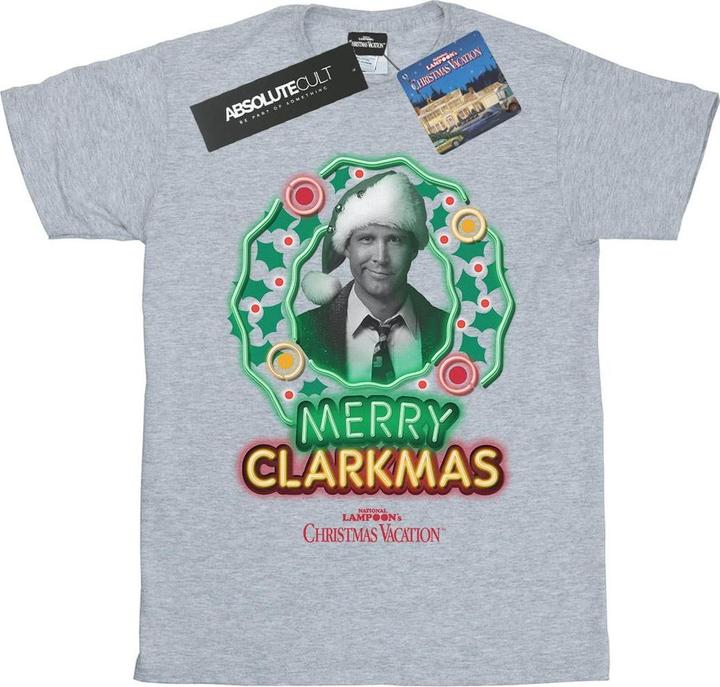 Produktbild National Lampoon´s Vacation National Lampoon's Christmas Vacation Greyscale Clarkmas TShirt Mädchen (140, 146)