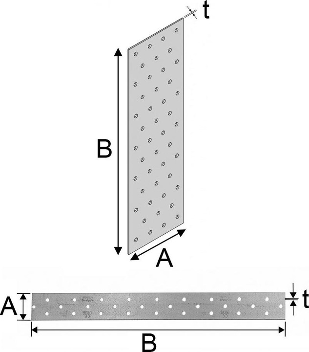 Actual product image Simpson Sst Perforated metal strip (1 pcs.)