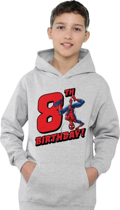 Produktbild Spiderman Kapuzenpullover meliert 8 Geburtstag (128)