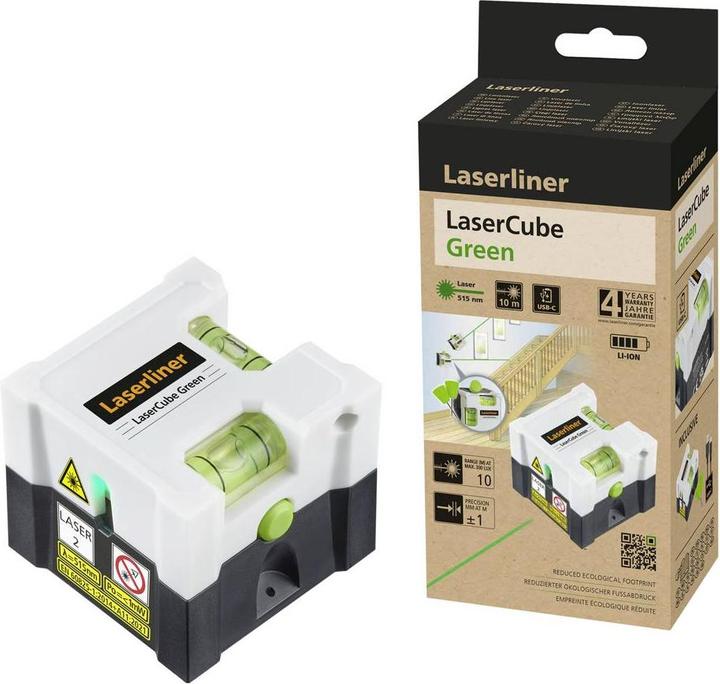 Laserliner LaserCube green Linienlaser Reichweite (max.): 10 m