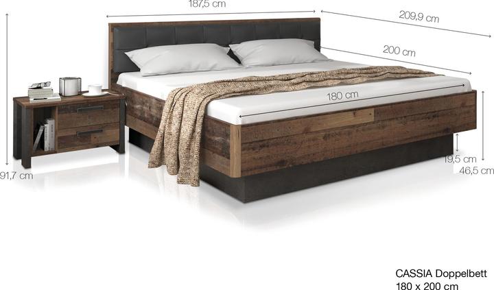 Produktbild Möbel-Eins Cassia (180 x 200 cm)