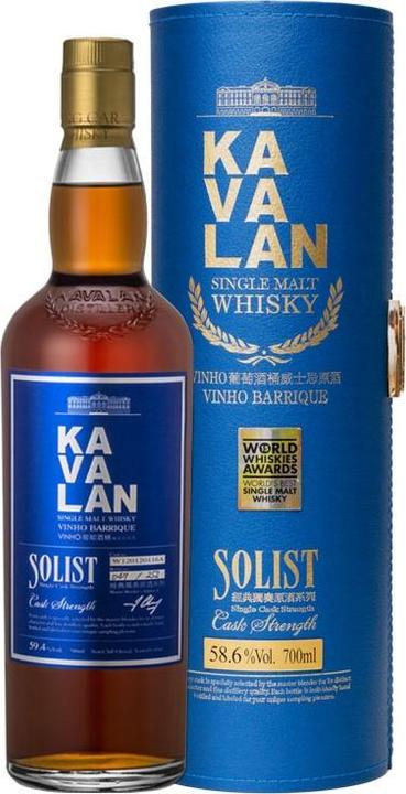 Image du produit Kavalan Single Malt Solist Vinho Barrique Cask Strength (Single Malt, 1 x 70 cl)