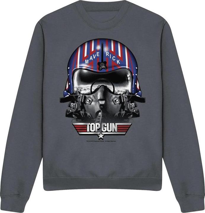 Actual product image Top Gun Unisex Adult Maverick Helmet Sweatshirt (S)