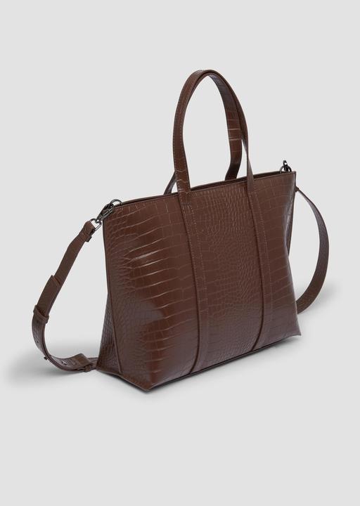 Produktbild s.Oliver Tasche Geräumiger Shopper aus Lederimitat in Kroko-Optik