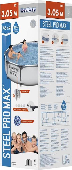 Actual product image Bestway Steel Pro Max Pool 305x76cm (ø 305 x 75 cm)