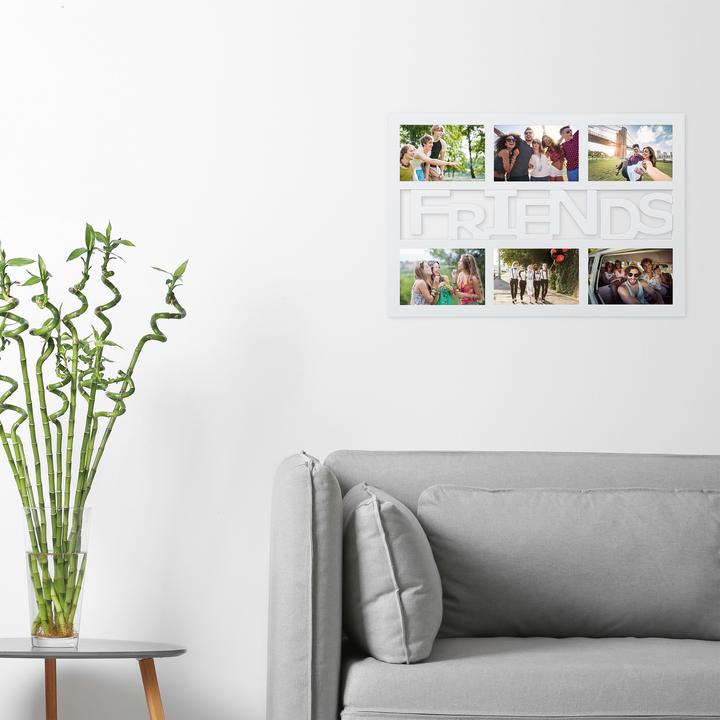 Image du produit Relaxdays Cadre photos Friends pour 6 photos (10 x 15 cm)