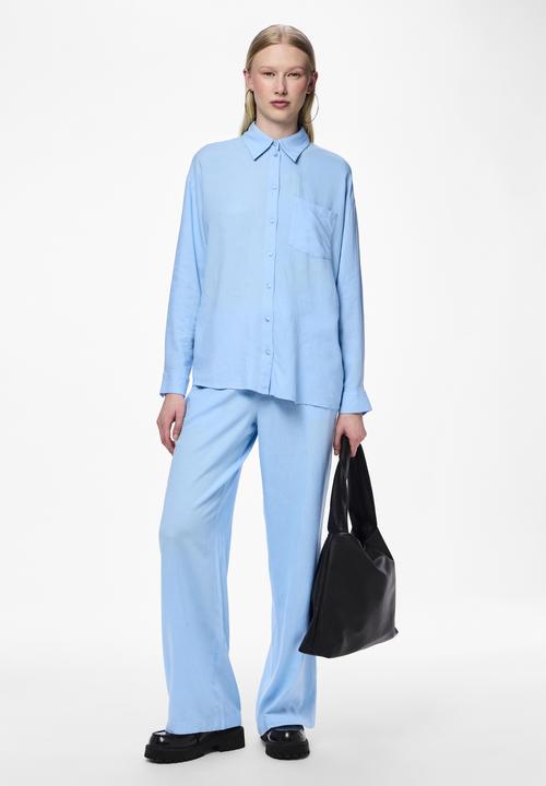 Actual product image Pieces PCPIA wide leg trousers (S)