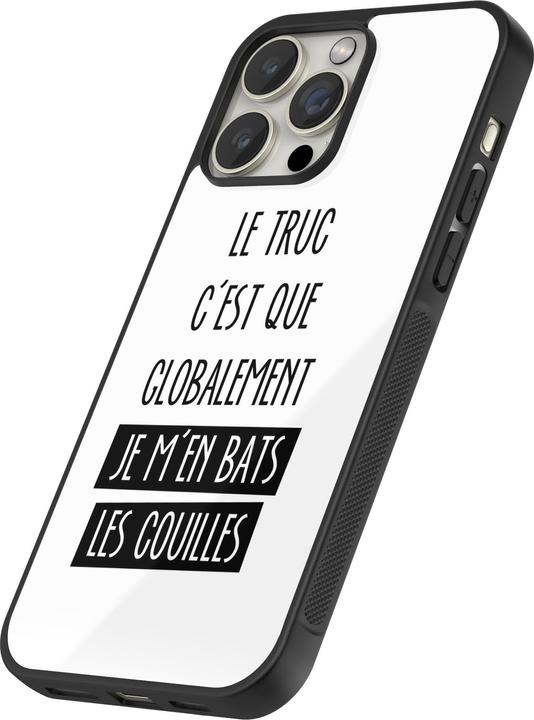 Produktbild PhoneLook Hülle Silikon schwarz Le truc globalement bats les couilles (Apple iPhone 12 Pro Max)