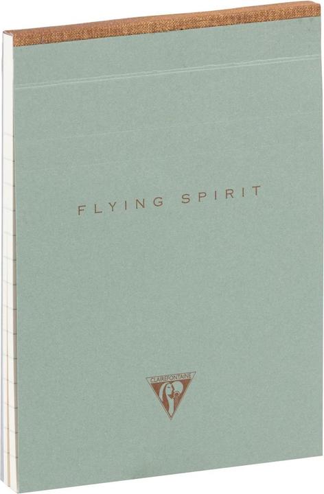 Actual product image Clairefontaine F.S. Vert, Cloth bin ding pad A6 140sh L (Lined, Hardcover)