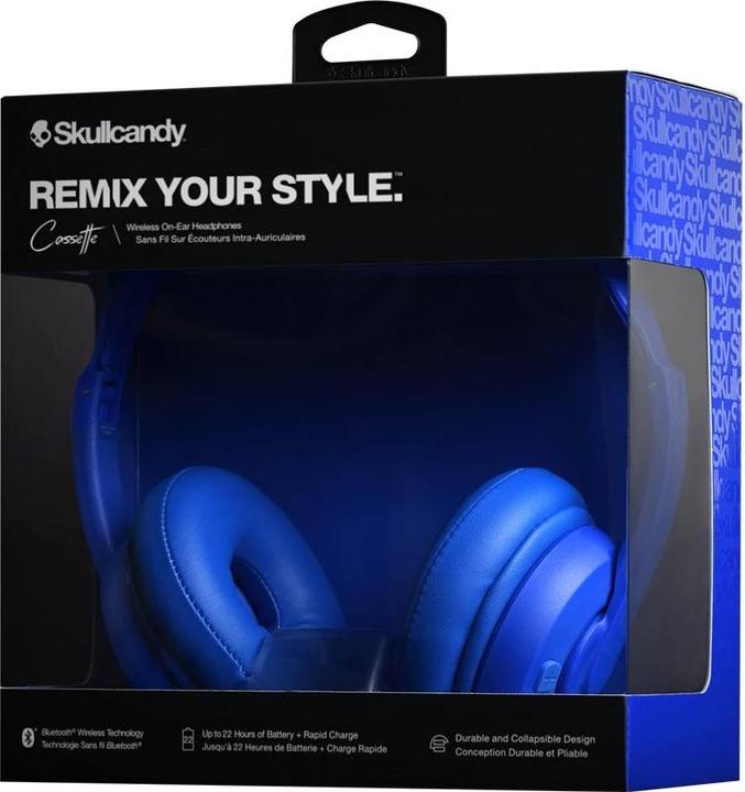 Actual product image Skullcandy Cassette Over-Ear Headphone, Blue (22 h, Wireless)