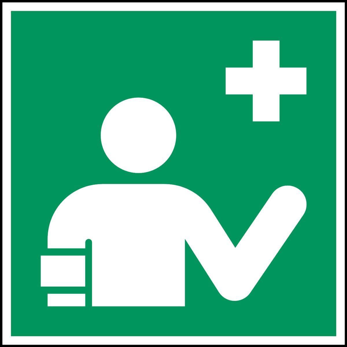 Thumbnail - Brady, Etiketten, ISO Safety Sign - First aid