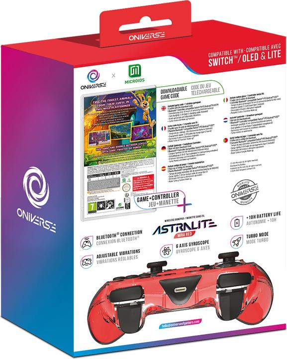 Image du produit Oniverse Astralite controller + Marsupilami Hoobadventure (Code in Box) (Switch, Switch OLED, Switch Lite)