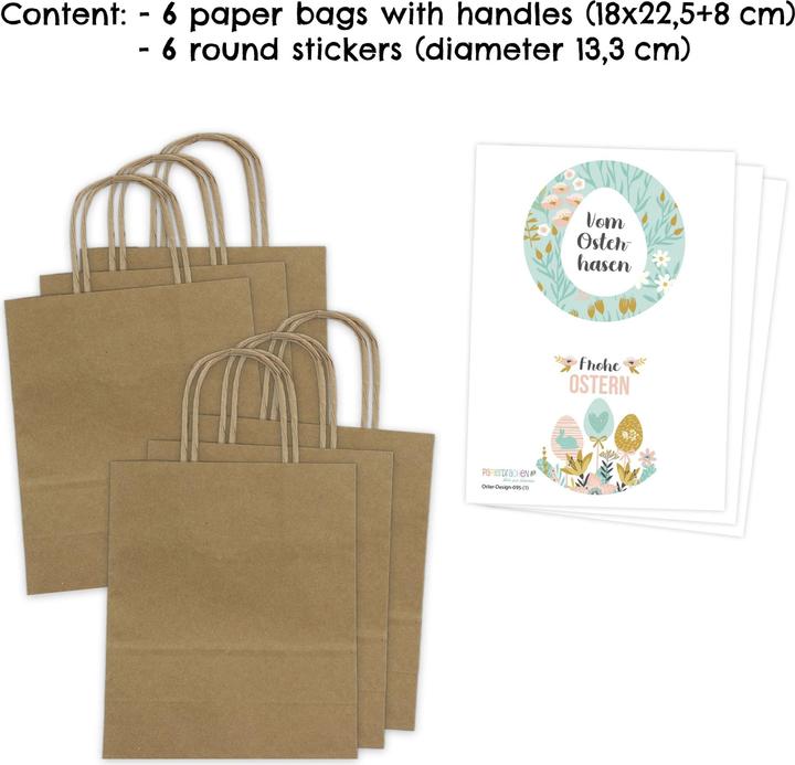 Image du produit Papierdrachen Sacs de Pâques XXL (6x)