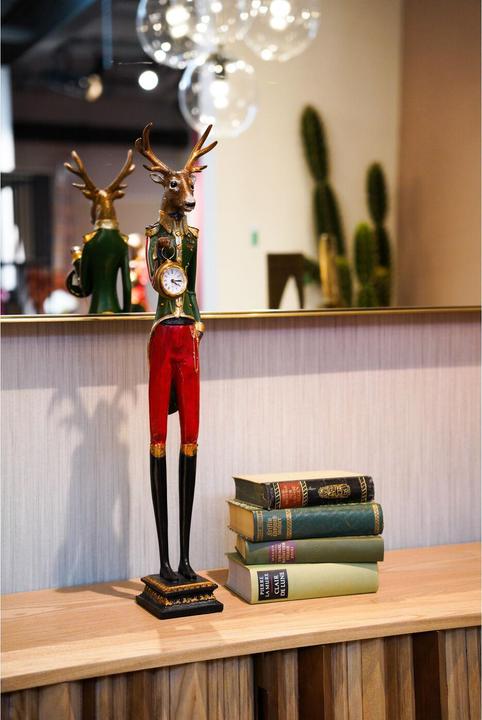 Actual product image Kare Design Table Clock Gentleman Deer