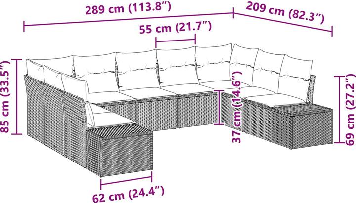 Produktbild vidaXL Garten-Sofa