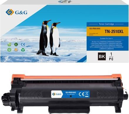 Produktbild G&G Toner kompatibel mit Brother TN2510XL (BK)