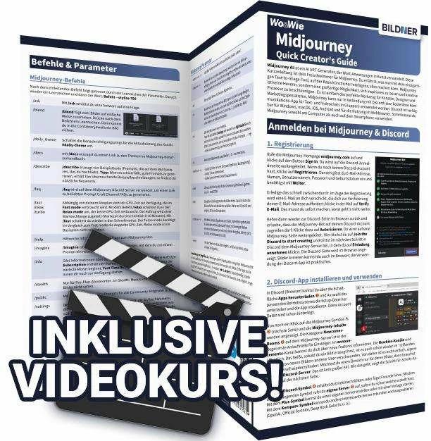 Produktbild Midjourney - Kurzanleitung & Tastenkürzel (Deutsch, Ulrich Dorn, 2023)