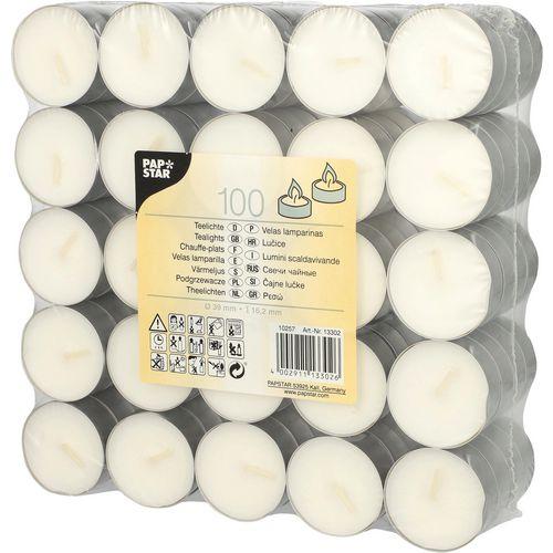 Image du produit Papstar 13302 Bougie de cire ronde (e) (100 pcs)