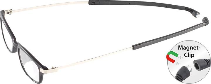 Produktbild Infactory Umhänge-Lesehilfe m. ausziehbaren Bügeln & Magnet-Verschluss, +1,0 dpt (+1)