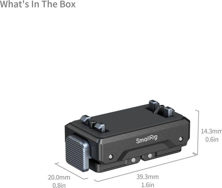 Actual product image SmallRig 5814 Quick Release Mount Adapter for Insta360 X5 / X4 Air / Ace Pro 2 / Ace Pro / Ace