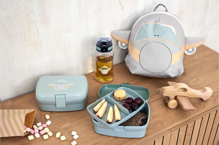 Produktbild Lässig Lunchbox Tiny Divers, Flugzeug Blau