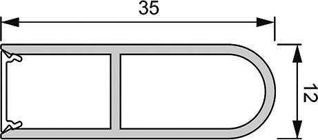 Produktbild L&S Kleiderstangen LED Leuchtenprofil Free
