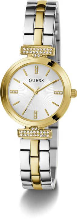 Produktbild Guess P SLV CS W/ P GLD TOP PART W/ CYRS / SUN SLV DL / P SLV & GLD BRCT Armbanduhr (28 mm)