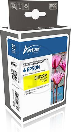 Produktbild Astar AS70024 - Kompatibel - Gelb - Epson - Einzelpackung - TMC3500 / CWC3500 / SJIC22 (Y)