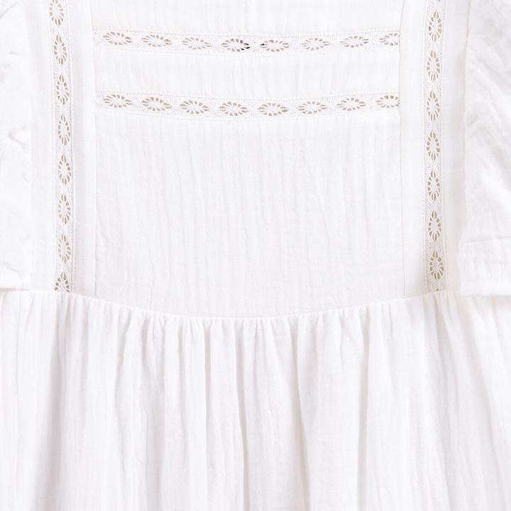 Actual product image La Redoute Collections Besticktes Festkleid mit Volants an den Schultern (140)