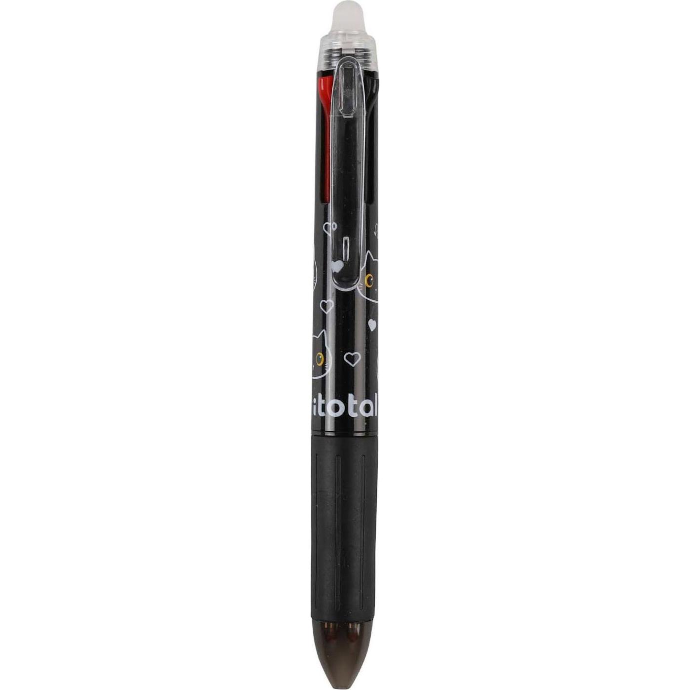 Total Juggling, Schreibstifte, 4in1 radierbarer Mehrfarbenstift Schwarze Katze (1 x)