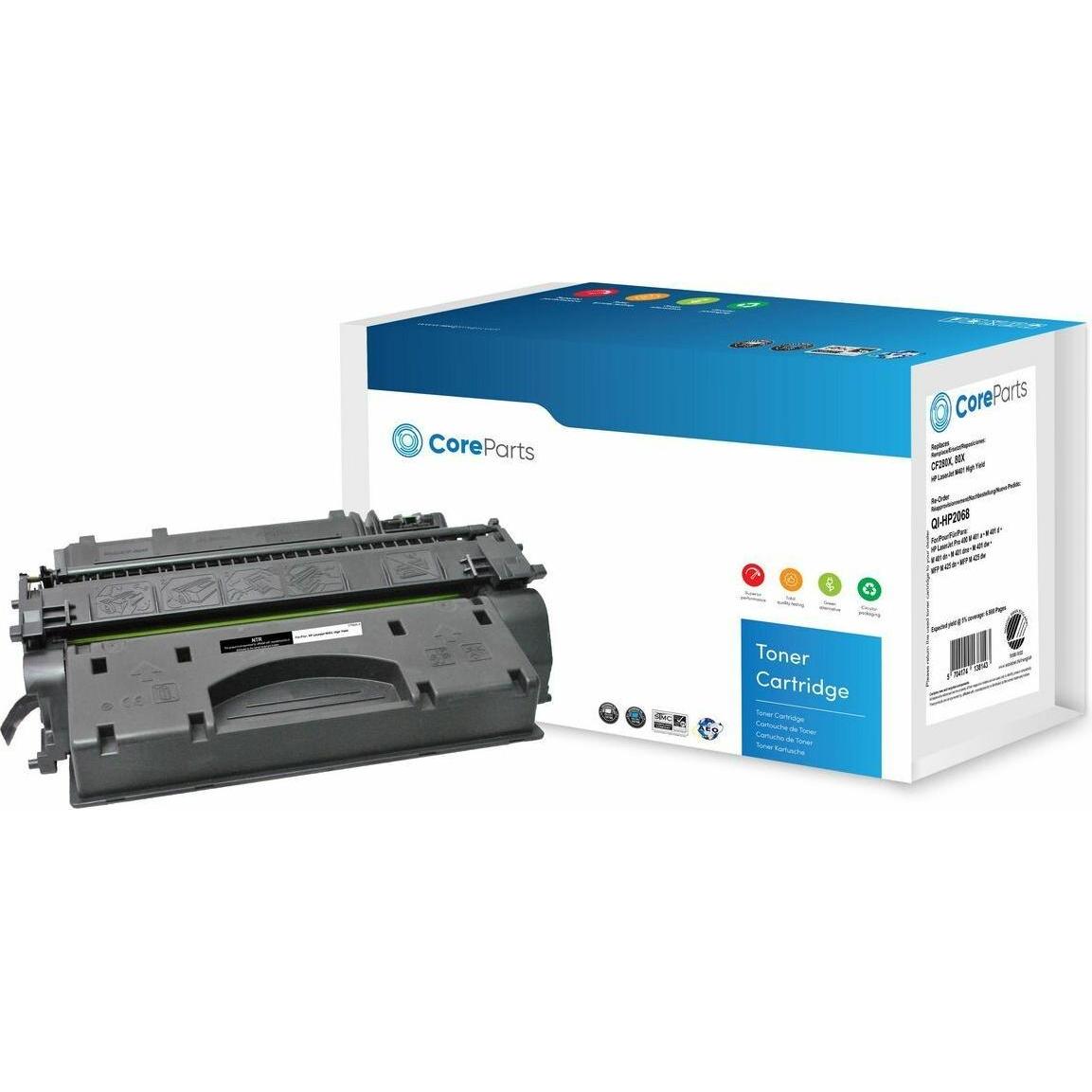 CoreParts, Toner, QI-HP2068 Tonerkartusche (e) Kompatibel (BK)