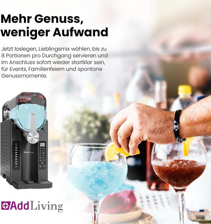 Produktbild AddLiving Slush & Eis Maschine mit 6 Programmen