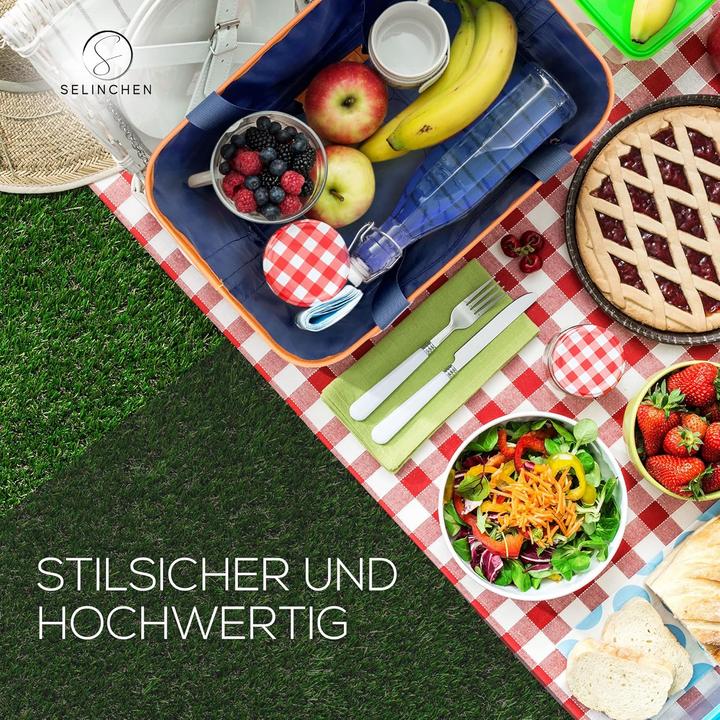 Produktbild Selinchen Premium Einkaufskorb Blau Weiss