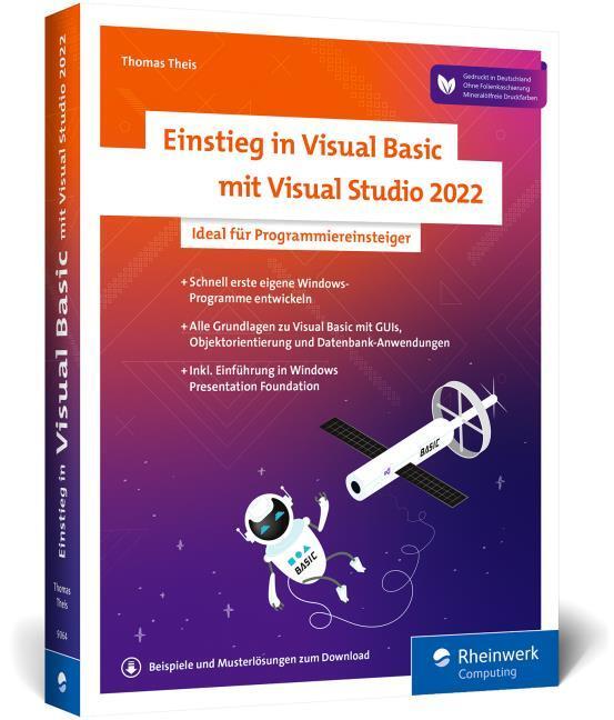 Produktbild Einstieg in Visual Basic mit Visual Studio 2022 (Deutsch, Thomas Theis, 2022)