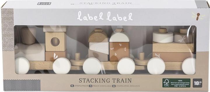 Actual product image Label Label Eisenbahn aus Holz – Nougat