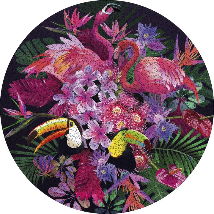 Actual product image Grafix Tropical Round Puzzle 1000 pcs - (K-400054) (1000 pieces)