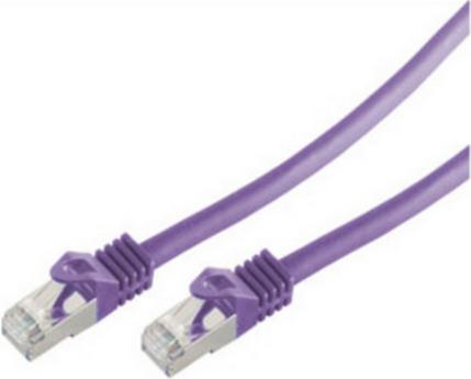 Image du produit Shiverpeaks Câble patch RJ45 S/FTP PIMFCat.7 brut violet 2,0m (S/FTP, CAT7, 2 m)