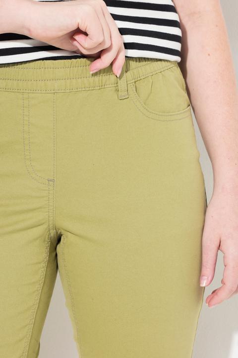 Produktbild Ulla Popken Caprihose, Saumschlitze, Gürtelschlaufen (56)