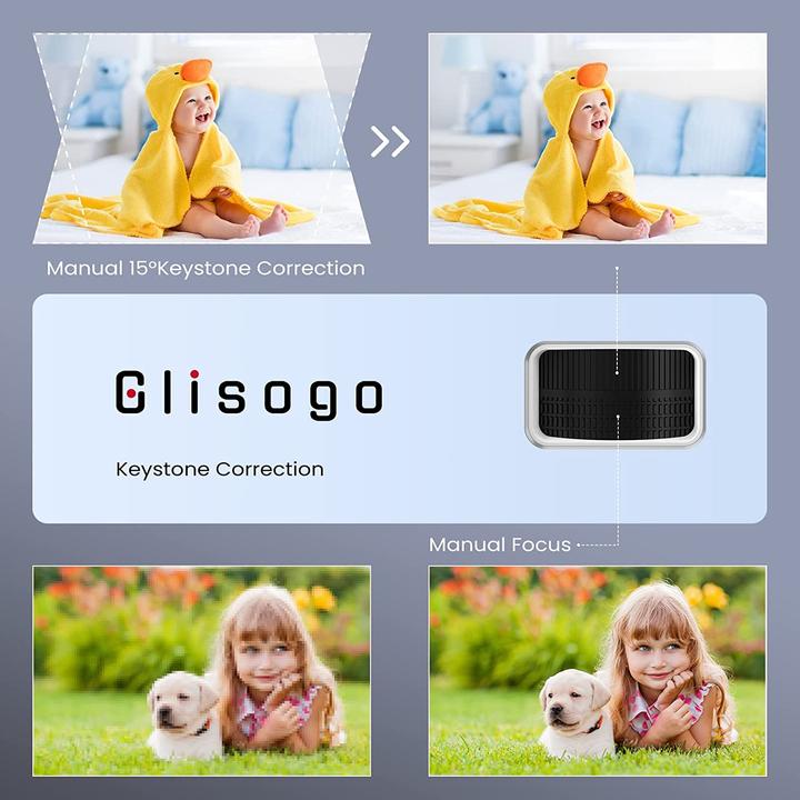 Produktbild Glisogo Native 1080P 5G WiFi Bluetooth Beamer 4K