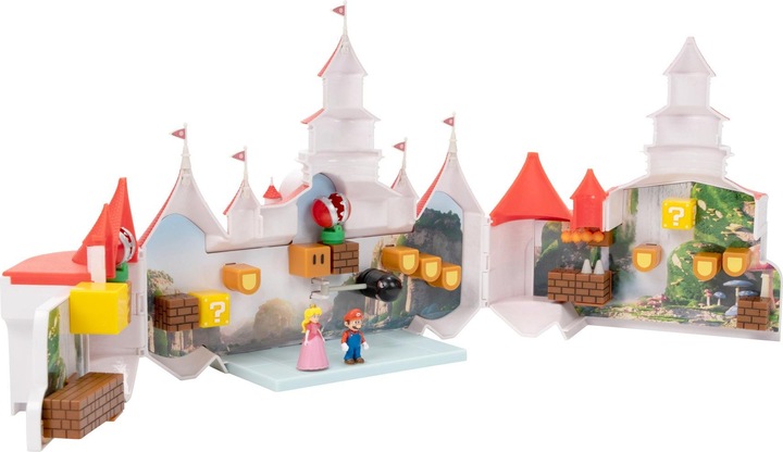 Actual product image Jakks Pacific Super Mario Movie - Mini World DLX Peach Castle Playset (417154)