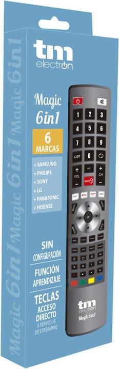 Image du produit TM Electron Télécommande universelle 6 in 1 (Télécommande universelle, Infrarouge)