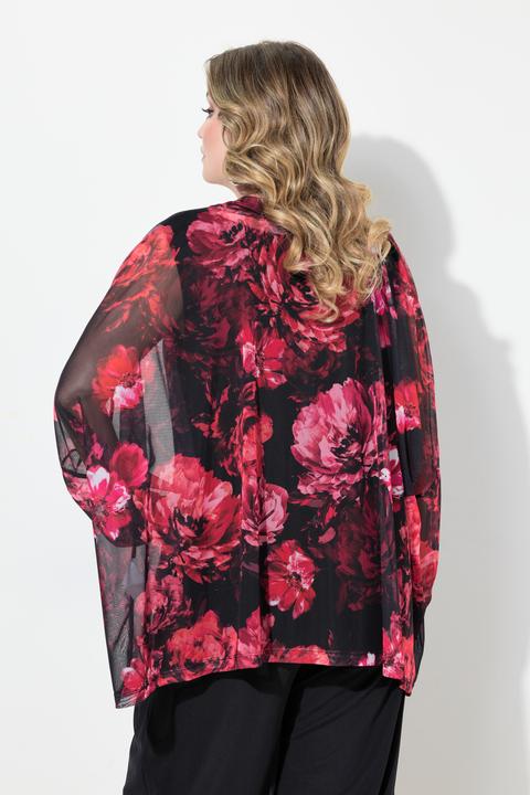 Produktbild Miamoda Mesh-Bluse, oversized, Muster, blickdichtes Top (50, 52)