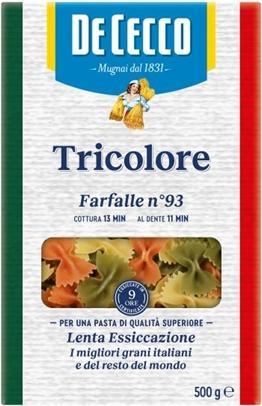 Actual product image De Cecco Farfalle tricolore (500 g)