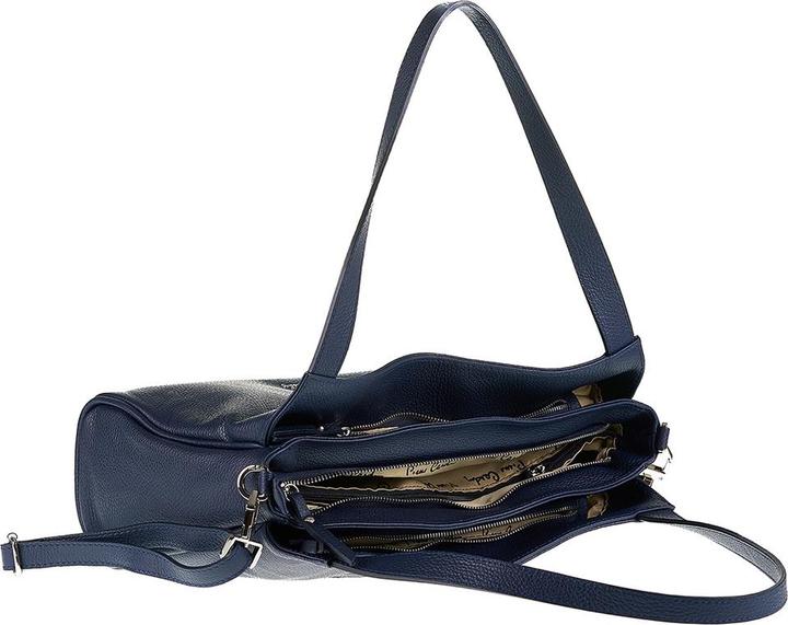 Actual product image Pierre Cardin **Damen Schultertasche Made In Italy - Modell Celeste Chic - 100% Leder** - 36.0 X 24.0 X 10.0 Cm