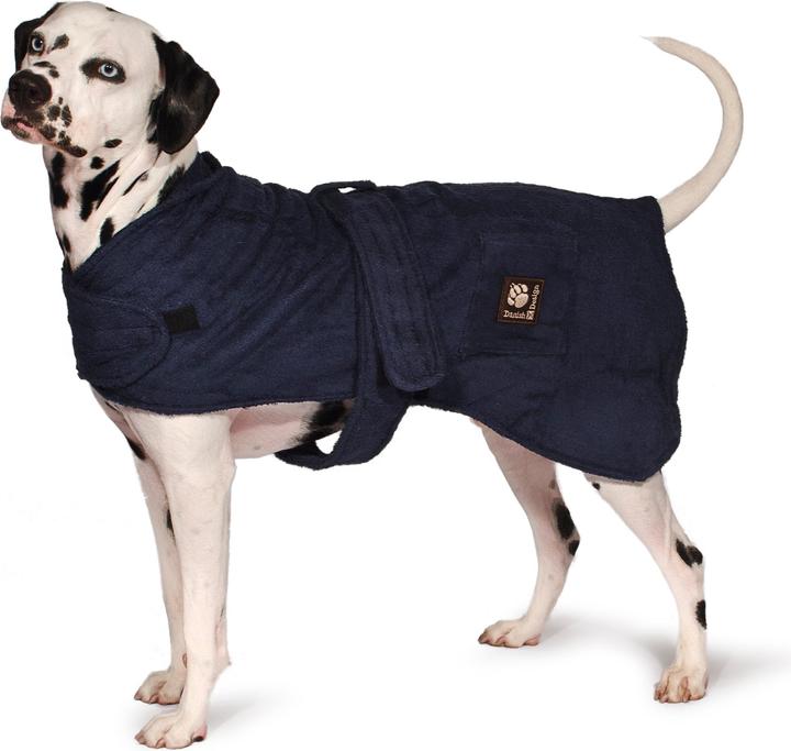 Danish Design Dog bath robe navy 50cm - (D11350) (50, Hundemantel)