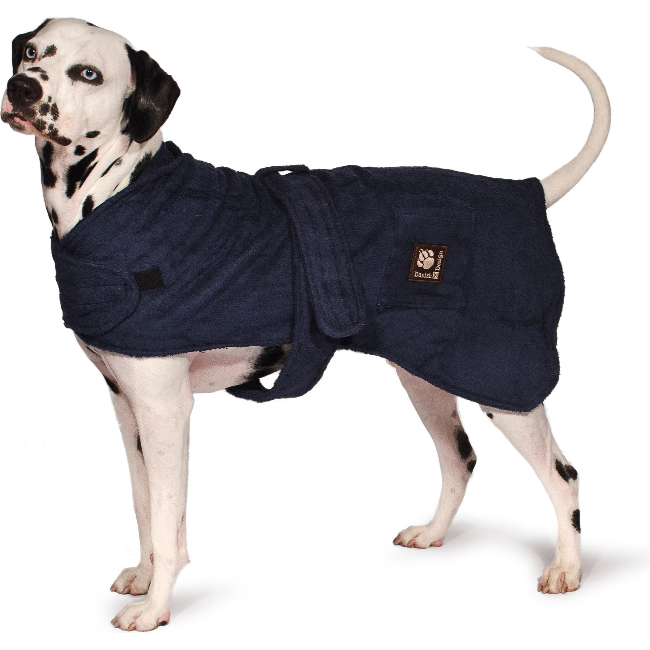Thumbnail - Danish Design Dog bath robe navy 30cm - (D11330) (30, Hundemantel), Hundebekleidung
