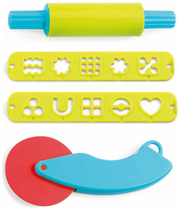 Actual product image Djeco Large kneading set (4 colours, 15 tools)